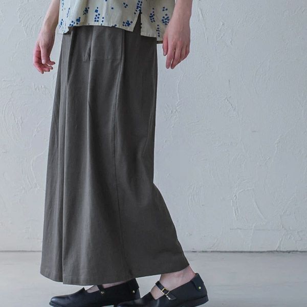 オーガニックコットン ワイドシダーパンツ