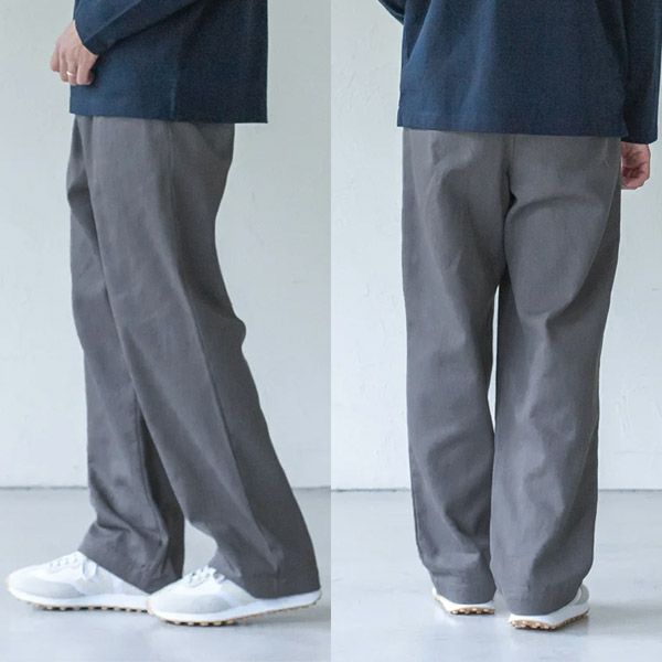 オーガニックコットン メンズツイルストレートパンツ