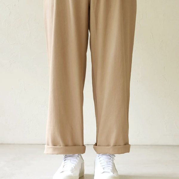 オーガニックコットン メンズツイルストレートパンツ