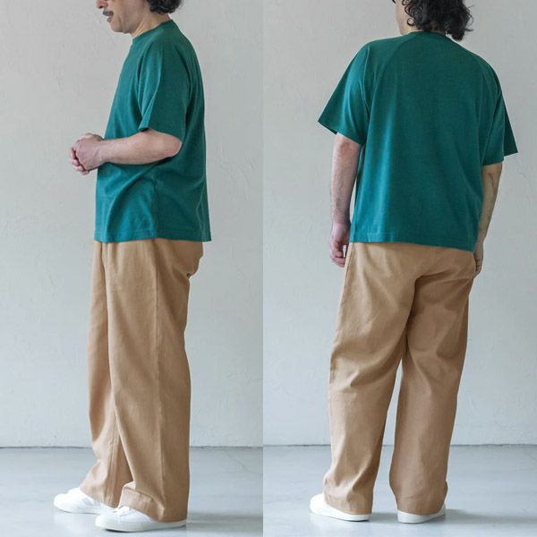 オーガニックコットン メンズツイルストレートパンツ