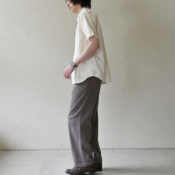 オーガニックコットン メンズツイルストレートパンツ