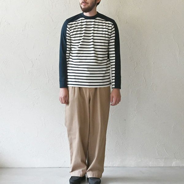 オーガニックコットン メンズツイルストレートパンツ