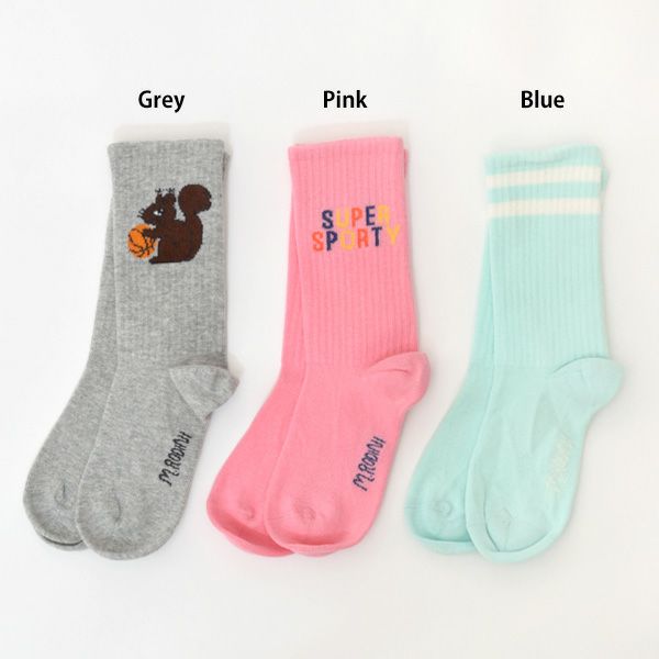 オーガニックコットン キッズソックスSUPER SPORTY3足組