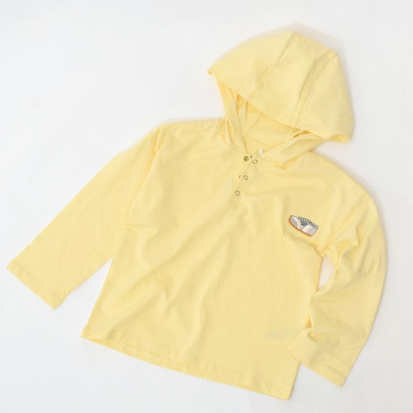 オーガニックコットン キッズ薄手ジョギングフーディ