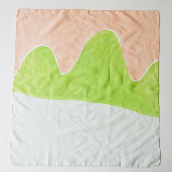 オーガニックコットン 手織ラクガキスカーフ