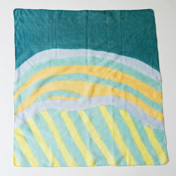 オーガニックコットン 手織ラクガキスカーフ