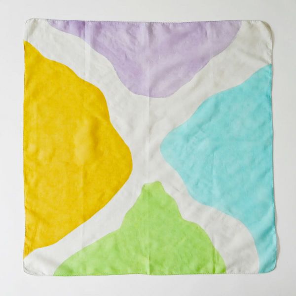 オーガニックコットン 手織ラクガキスカーフ