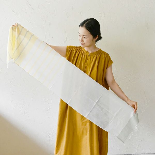 オーガニックコットン 手織スリムストール