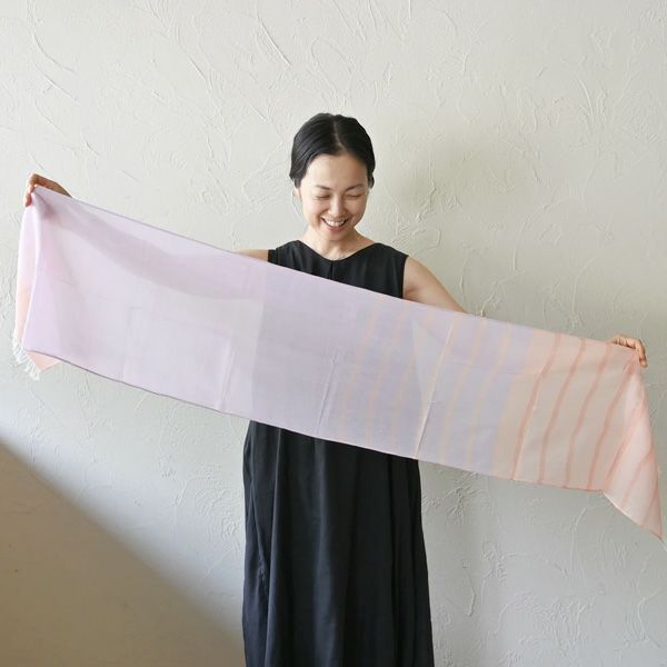 オーガニックコットン 手織スリムストール