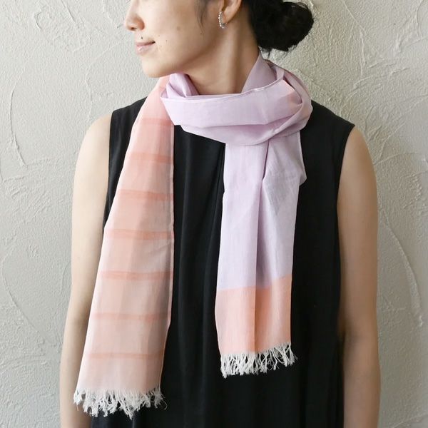 オーガニックコットン 手織スリムストール