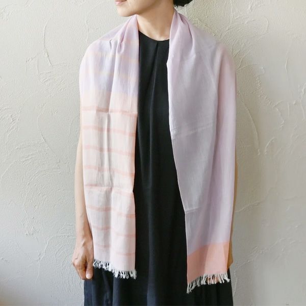 オーガニックコットン 手織スリムストール