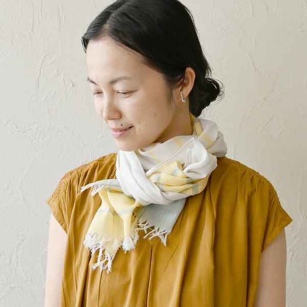 オーガニックコットン 手織スリムストール