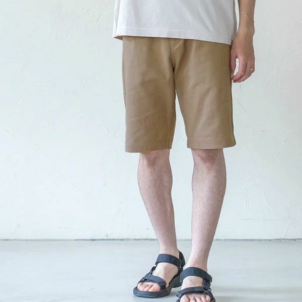 オーガニックコットン メンズツイルハーフパンツ