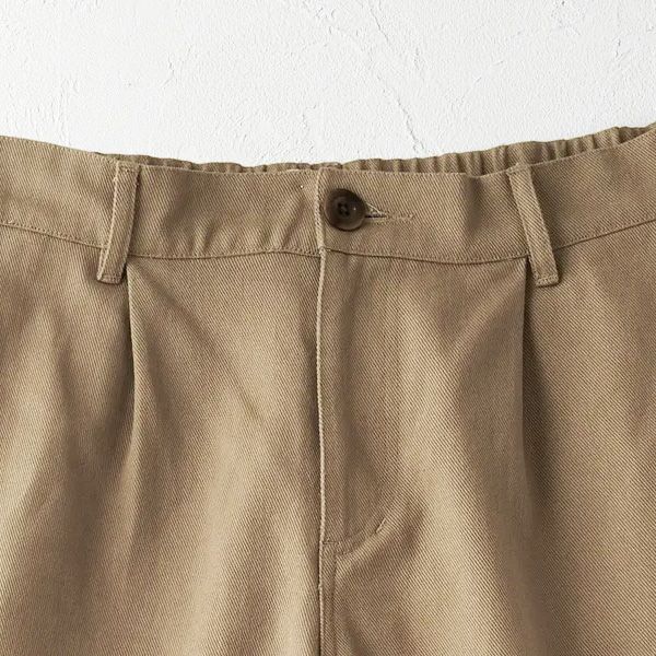 オーガニックコットン メンズツイルハーフパンツ