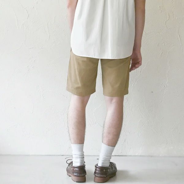 オーガニックコットン メンズツイルハーフパンツ