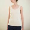 オーガニックコットン スパンリブカップ付きタンクトップ