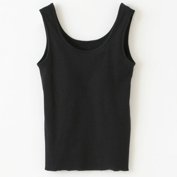 オーガニックコットン スパンリブカップ付きタンクトップ
