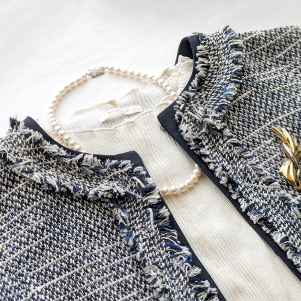 オーガニックコットン シアーモックネックトップ AMELIA