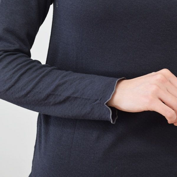 オーガニックコットン マシュマロタッチハイネックトップ MAE