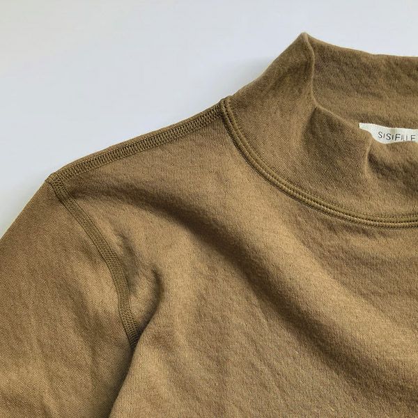 オーガニックコットン マシュマロタッチハイネックトップ MAE