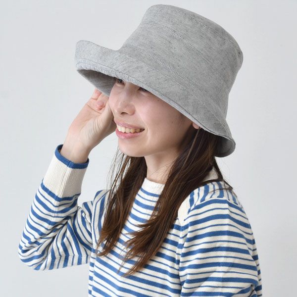 オーガニックコットン&リネン チューリップハット