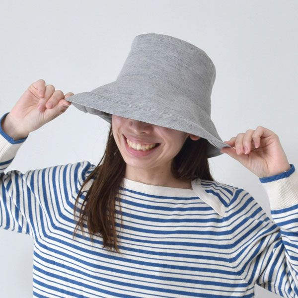 オーガニックコットン&リネン チューリップハット