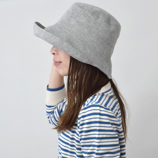 オーガニックコットン&リネン チューリップハット