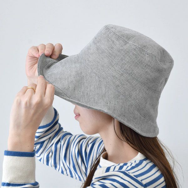 オーガニックコットン&リネン チューリップハット
