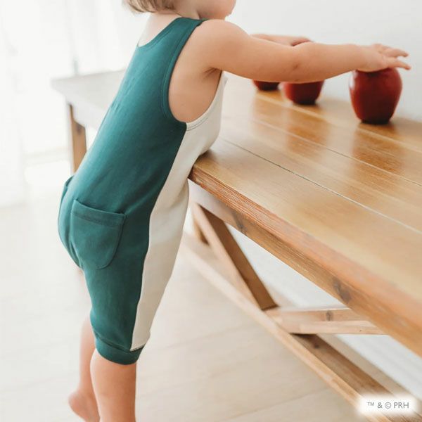 オーガニックコットン ベビーノースリーブロンパース はらぺこあおむし