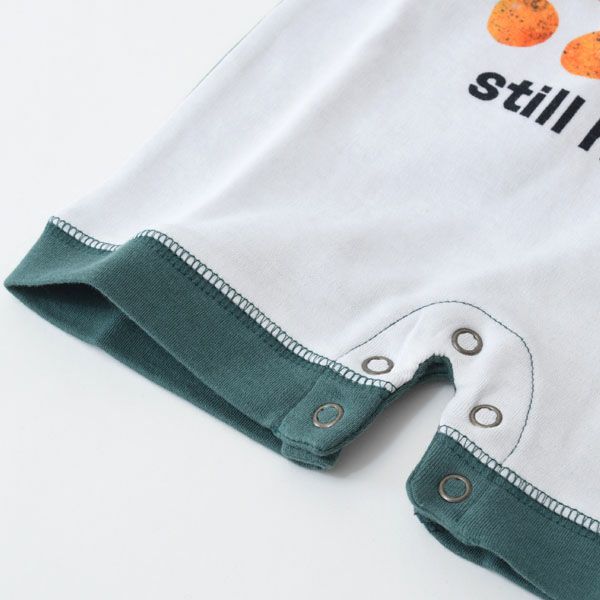 オーガニックコットン ベビーノースリーブロンパース はらぺこあおむし