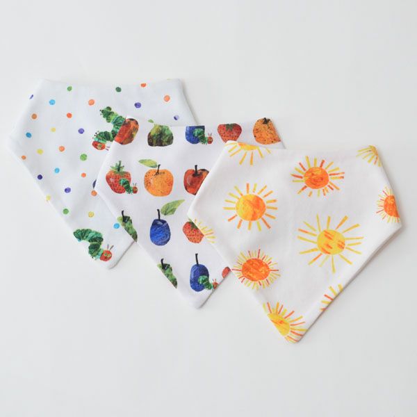 オーガニックコットン ベビーバンダナビブ はらぺこあおむし