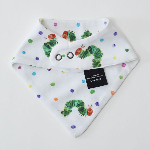オーガニックコットン ベビーバンダナビブ はらぺこあおむし