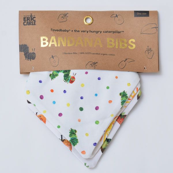 オーガニックコットン ベビーバンダナビブ はらぺこあおむし