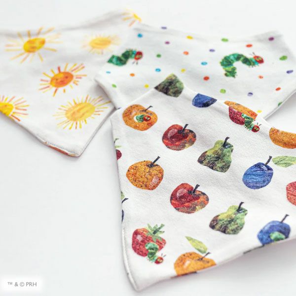 オーガニックコットン ベビーバンダナビブ はらぺこあおむし