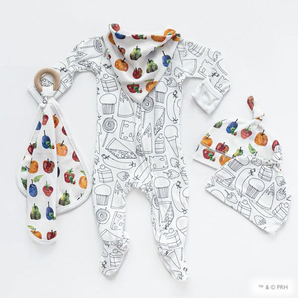 オーガニックコットン ベビーバンダナビブ はらぺこあおむし