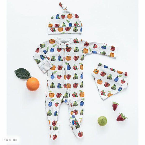 オーガニックコットン ベビーバンダナビブ はらぺこあおむし