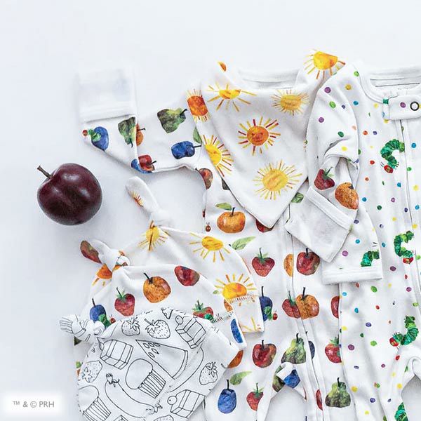 オーガニックコットン ベビーバンダナビブ はらぺこあおむし