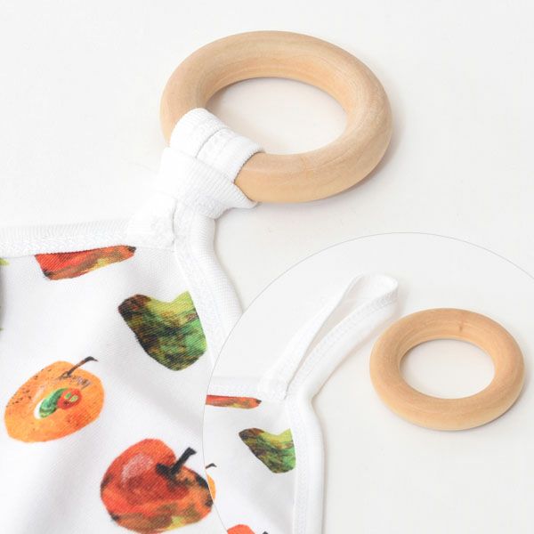 オーガニックコットン ベビーティージングリング はらぺこあおむし