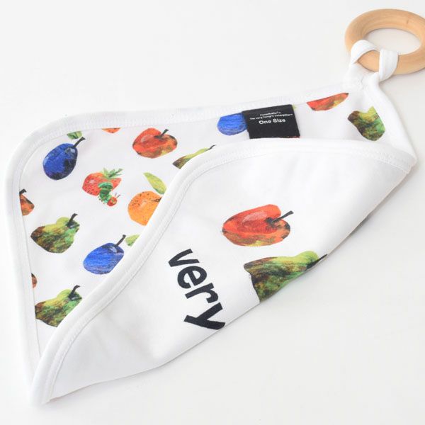 オーガニックコットン ベビーティージングリング はらぺこあおむし