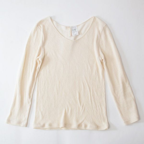 オーガニックコットン&シルク ロングスリーブインナー