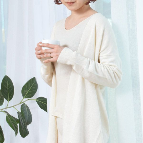 オーガニックコットン&シルク ロングスリーブインナー