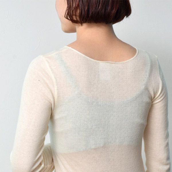 オーガニックコットン&シルク ロングスリーブインナー