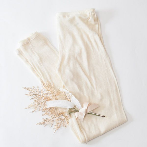 オーガニックコットン&シルク ロングレギンス