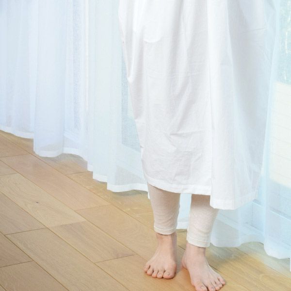 オーガニックコットン&シルク ロングレギンス