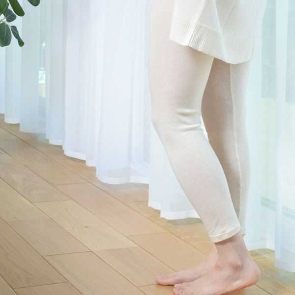 オーガニックコットン&シルク ロングレギンス