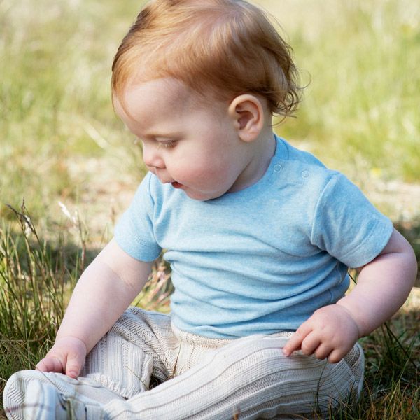 オーガニックコットン ベビーフライスボディスーツ（半袖）