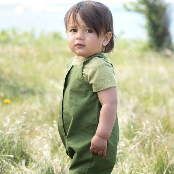 オーガニックコットン ベビーフライスボディスーツ（半袖）