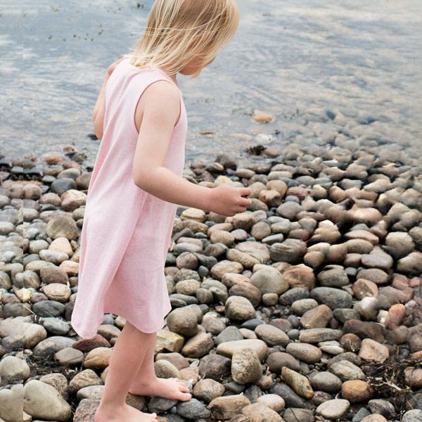 オーガニックコットン キッズフライスタンクドレス