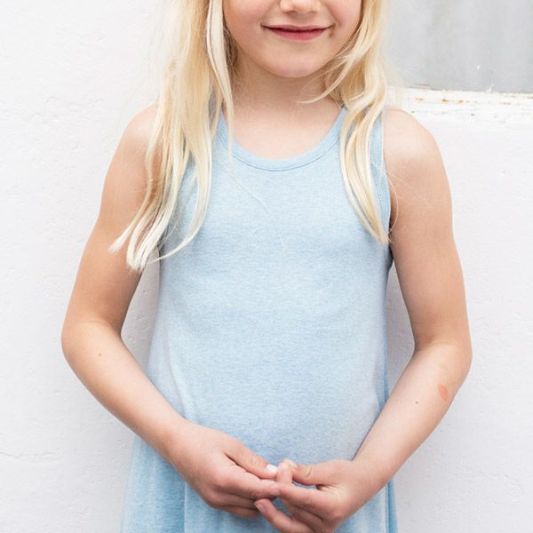 オーガニックコットン キッズフライスタンクドレス