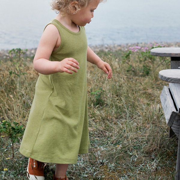 オーガニックコットン キッズフライスタンクドレス